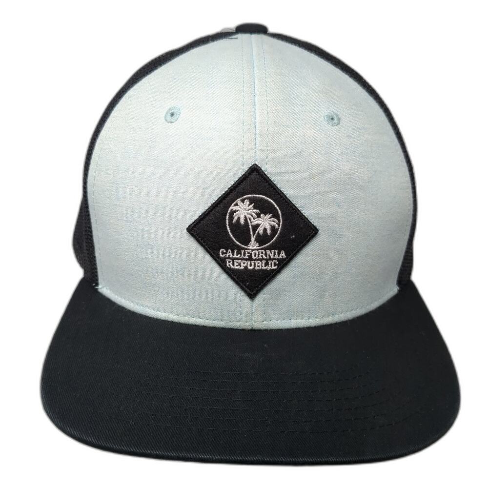 California Republic Snapback Trucker Hat Multicolor One Size Mesh Back Original